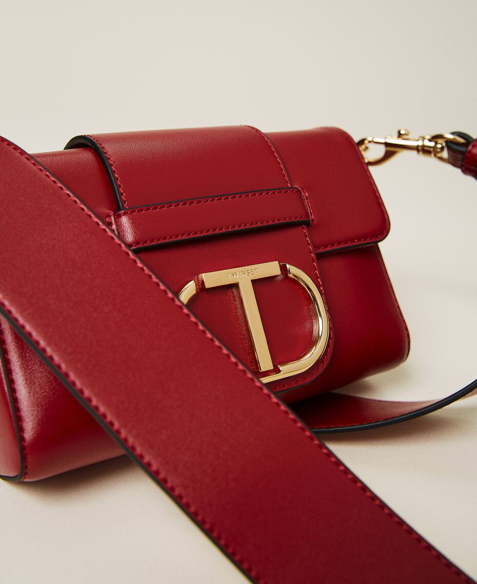 Small shoulder bag with logo Cherry Red Woman 212TD8061-03