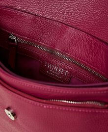 'Bisou' leather bag with flap "Cerise" Fuchsia Woman 222TB7423-05