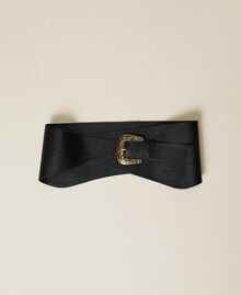 Bustier leather belt Black Woman 222TA406D-01