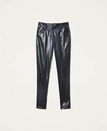 Pantalon skinny avec charm Noir Femme 222AP2332-0S