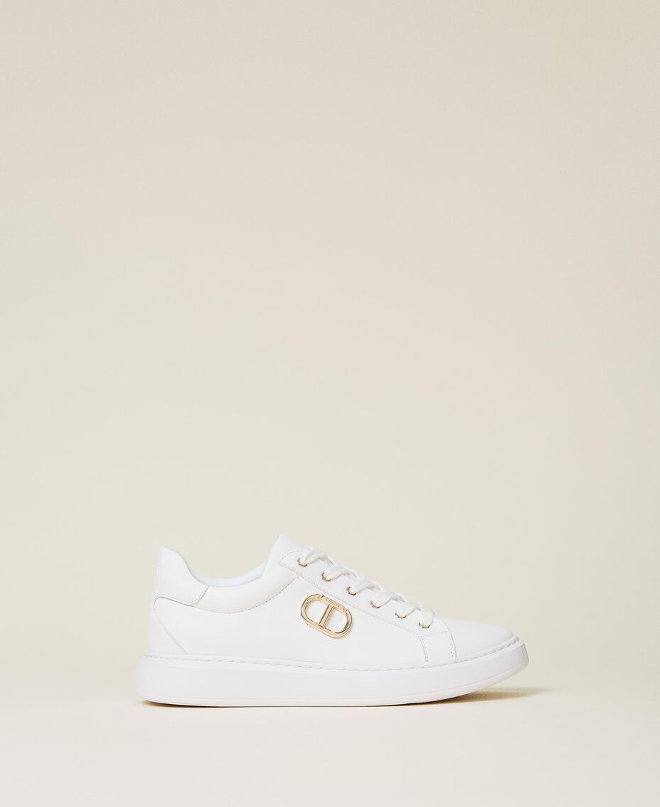 Trainers with logo White Woman 222TCP010-01