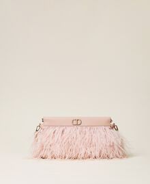 Clutch bag with feathers Parisienne Pink Woman 222TB7400-03