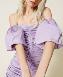 Robe lamée froncée Violet « Pastel Lilac » Femme 221AT2201-05
