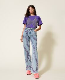 Loose fit jeans with logo print Magnitude Print Woman 222AP247A-02