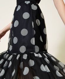 Polka dot tulle long skirt Black / Lily Macro Polka Dot Print Woman 222AP2582-05