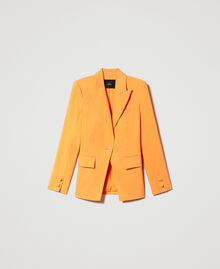 Technical fabric blazer "Orange Tiger" Woman 231AP2163-0S
