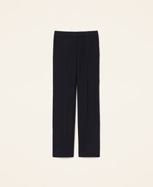 Pantalon taille haute avec poches Noir Femme 221TP2401-0S