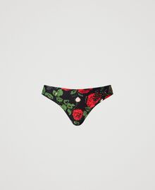 Slip brésilien de bain avec imprimé Imprimé Petites Roses Femme 231LBMF77-0S