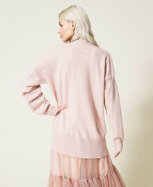 Recycled cashmere blend jumper Quartz Pink Woman 212TQ3124-03