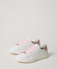 Trainers with tulle laces White Child 231GCJ154-02