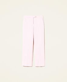 Pantalon en satin opaque Rose Craie Femme 221TP2653-0S