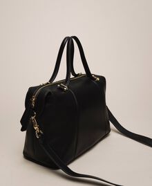 Faux leather bowler bag Black Woman 201TA7162-04