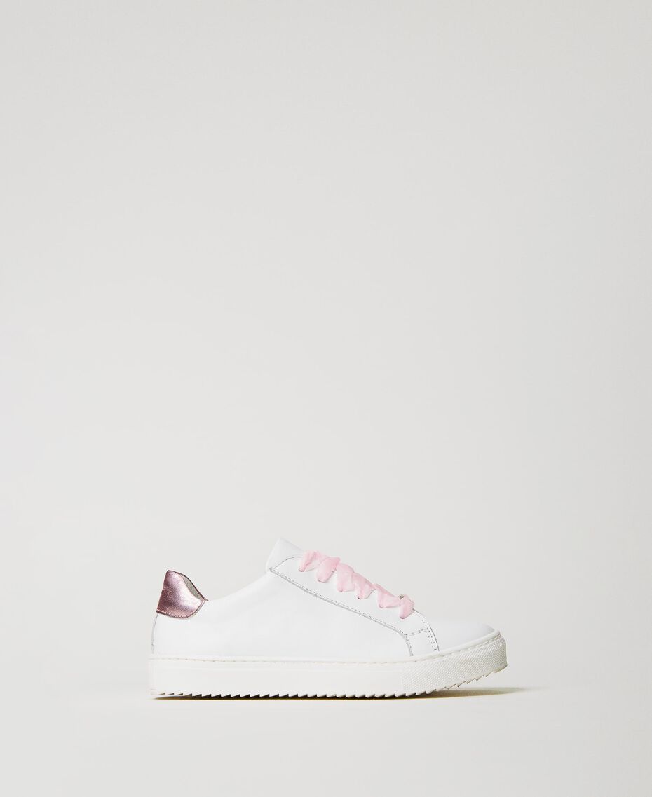 Trainers with tulle laces White Child 231GCJ154-01