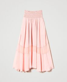Crêpe de Chine and georgette skirt-dress Rose Cloud Woman 231AT2182-0S