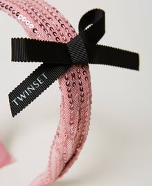 Headband with sequins and logo Pastel Pink Child 231GJ4740-02