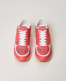 Trainers with lace inserts Azalea Pink Woman 231TCP040-04