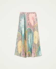 Jupe longue avec imprimé patchwork bandana Imprimé Bandana Pastels Femme 221TP2707-0S