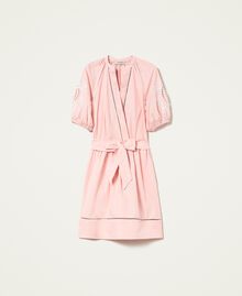 Robe en mousseline avec broderies réalisées à la main Rose « Peach Cream » Femme 221TP2601-0S