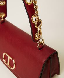 'Naira' shoulder bag with eyelets and logo Grape Woman 222TD8222-03