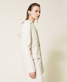 Blazer with removable hood Pale Cream Woman 221AT2531-06