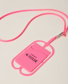 Phone case with logo Fluorescent Pink Woman 221AO8260-01