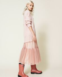 Eco-friendly tulle skirt Quartz Pink Woman 212TQ2130-02