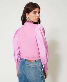 Jacket with taffeta inserts “Opera Mauve” Pink Woman 231AP2222-04
