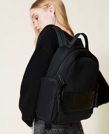 Scuba backpack with logo Black Woman 212AO8091-0S