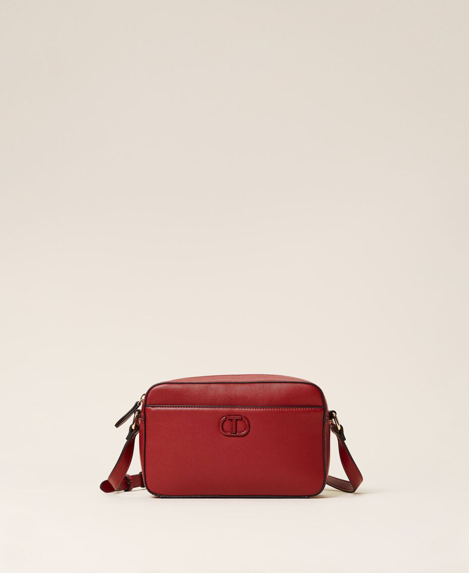 Shoulder bag with pocket "Geranium" Red Woman 212TB7067-02