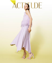 Jupe mi-longue plissée Violet « Pastel Lilac » Femme 221AT2173-01