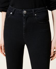 Five-pocket skinny jeans Black Denim Woman 222TP239B-05