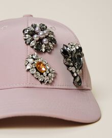 Baseball cap with embroideries "Wood Rose” Pink Woman 212AO5360-02