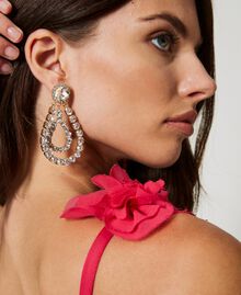 Teardrop earrings with rhinestones Crystal Woman 231AA4250-0S