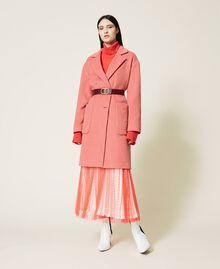 Pullover aus Wolle und Kaschmir „Coral Candy“-Rot Frau 212TT3120-0T