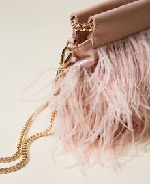 Clutch bag with feathers Parisienne Pink Woman 222TB7400-04