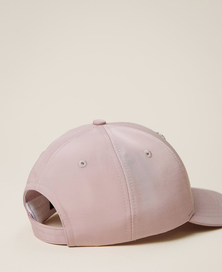 Baseball cap with embroideries "Wood Rose” Pink Woman 212AO5360-03