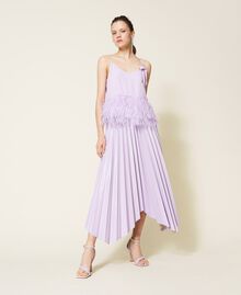 Jupe mi-longue plissée Violet « Pastel Lilac » Femme 221AT2173-02