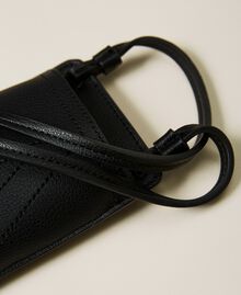 Pochette pour téléphone portable avec logo brodé Noir Femme 221AO8036-02