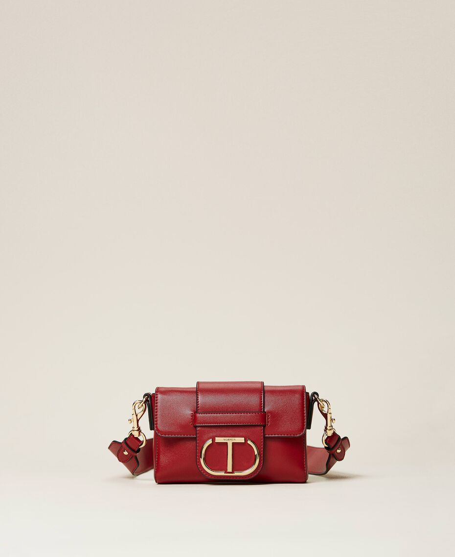 Small shoulder bag with logo Cherry Red Woman 212TD8061-01