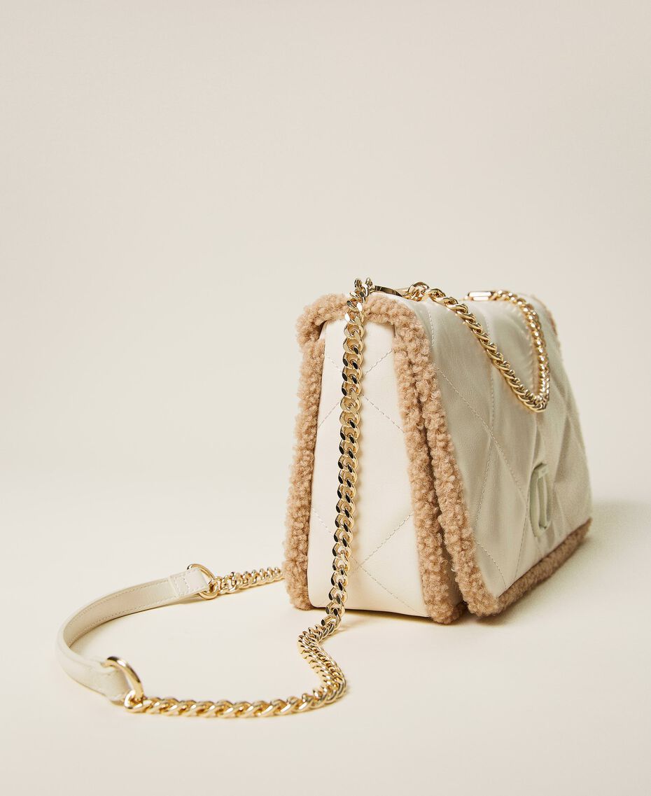 Small quilted shoulder bag Ivory Woman 212TD8081-02