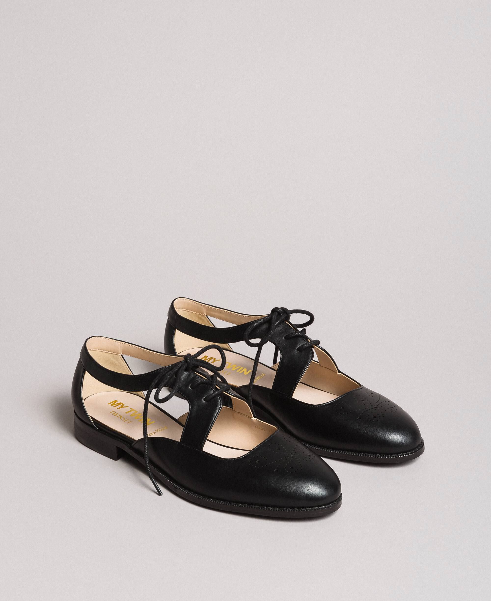 DingXiong Summer Women Cutouts Genuine Leather Shoes Comfortable Buckle Flats Nurse Casual Handmade Ballet 