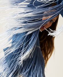 Cardigan avec franges dégradées Bleu Infini Dégradé Femme 221TT3010-05