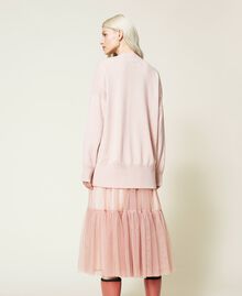 Eco-friendly tulle skirt Quartz Pink Woman 212TQ2130-03