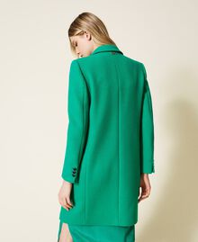 Wool blend coat "Peppermint” Green Woman 222TP2060-04