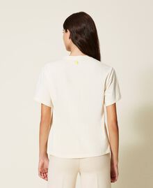 T-shirt regular avec imprimé Beige « Parchment » Femme 222AP2174-04