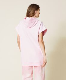 Maxi sweat-shirt avec logo brodé Rose « Bouquet » Femme 221TP2163-03