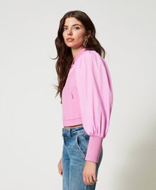 Jacket with taffeta inserts “Opera Mauve” Pink Woman 231AP2222-03