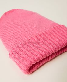 Knitted beanie with brooch "Sunrise" Pink Child 222GJ4510-03