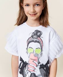 Maxi t-shirt avec tulle et legging Imprimé « Teen Girl » Enfant 221GJ224D-05