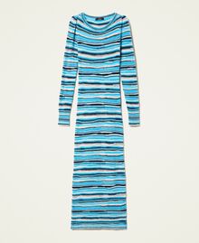 Multicolour long fitted dress Multicolour "Jewel" Blue Woman 222AP3352-0S